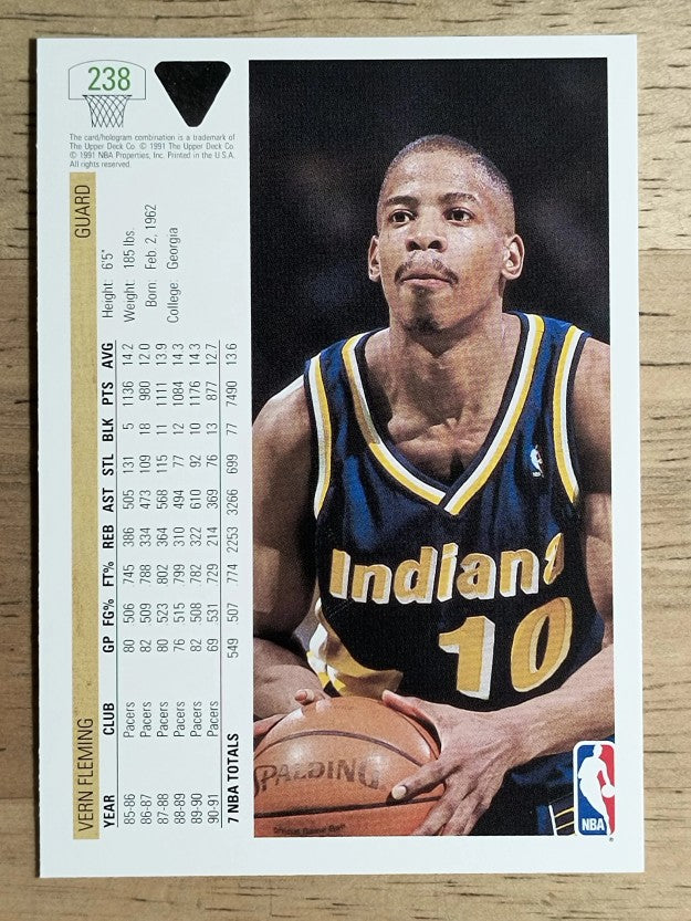 1991-92 Upper Deck #238 Vern Fleming