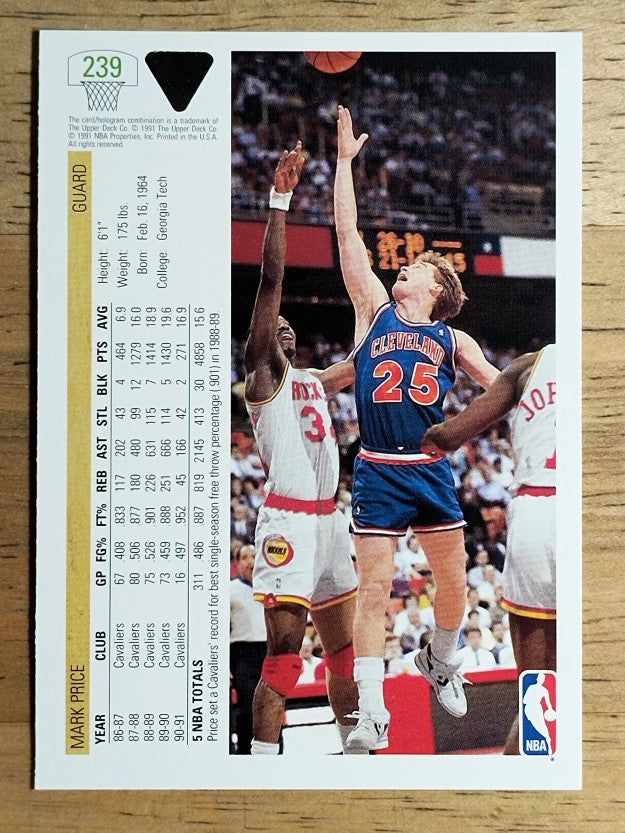 1991-92 Upper Deck #239 Mark Price
