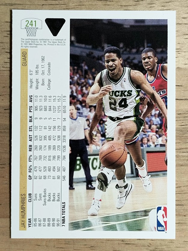 1991-92 Upper Deck #241 Jay Humphries