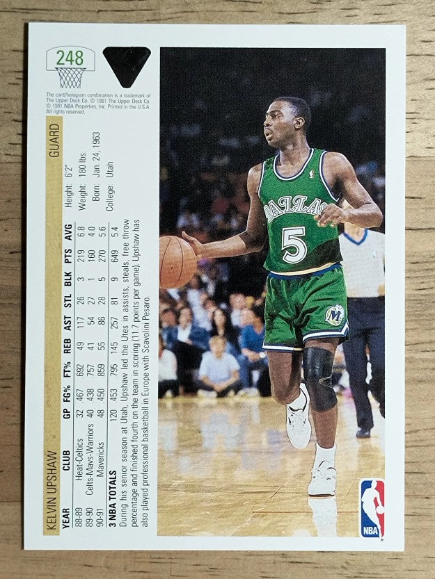 1991-92 Upper Deck #248 Kelvin Upshaw
