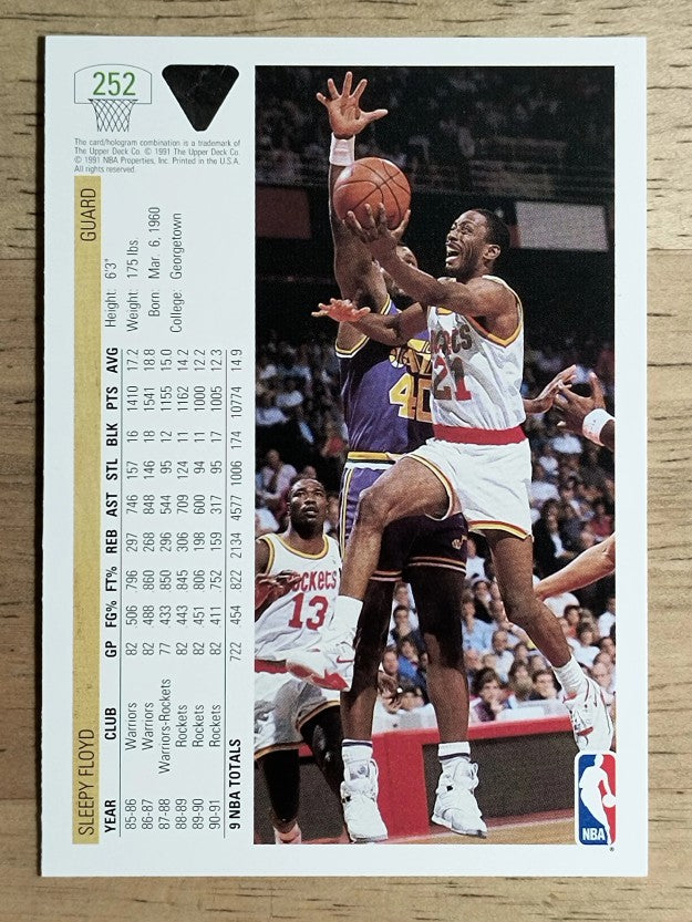 1991-92 Upper Deck #252 Sleepy Floyd