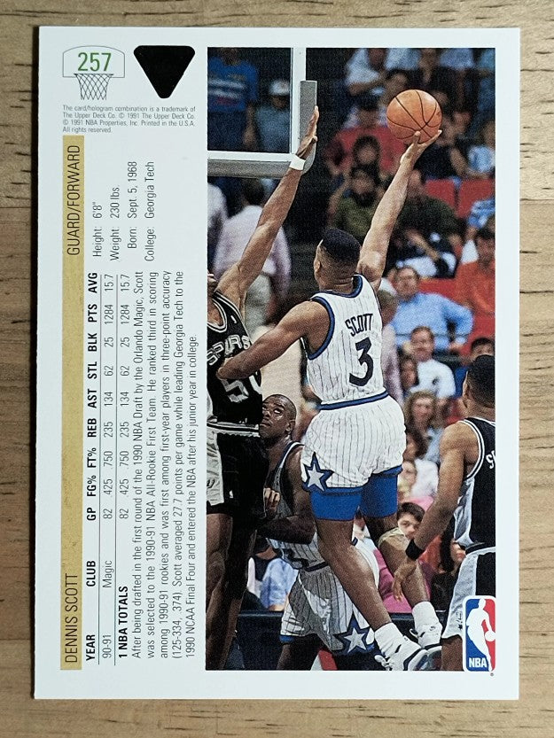 1991-92 Upper Deck #257 Dennis Scott