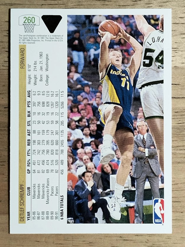 1991-92 Upper Deck #260 Detlef Schrempf