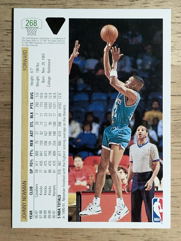 1991-92 Upper Deck #268 Johnny Newman