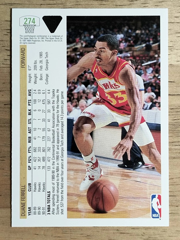1991-92 Upper Deck #274 Duane Ferrell
