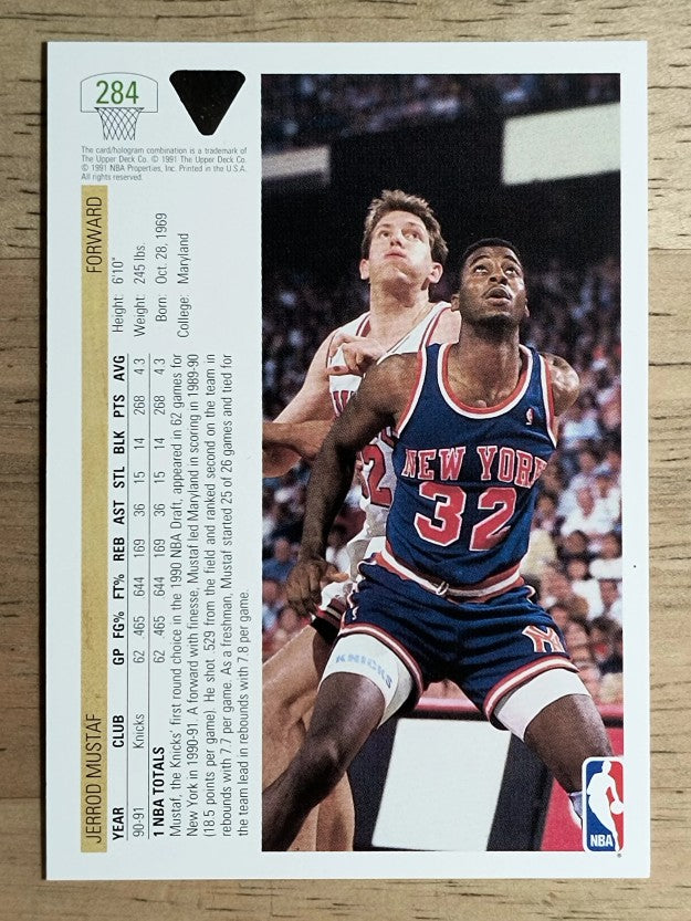 1991-92 Upper Deck #284 Jerrod Mustaf