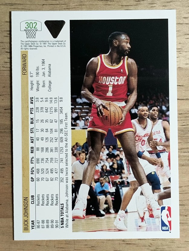 1991-92 Upper Deck #302 Buck Johnson