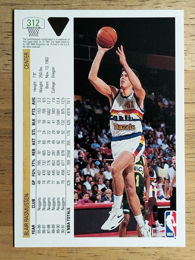1991-92 Upper Deck #312 Blair Rasmussen