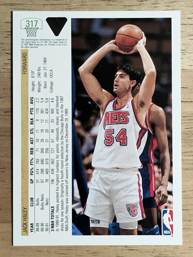 1991-92 Upper Deck #317 Jack Haley