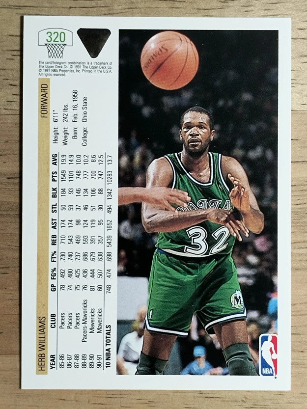 1991-92 Upper Deck #320 Herb Williams