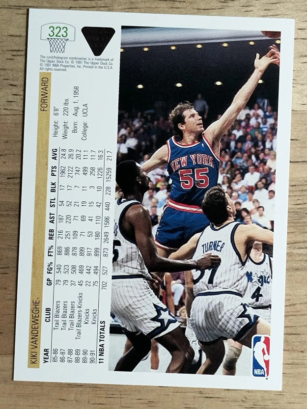 1991-92 Upper Deck #323 Kiki Vandeweghe