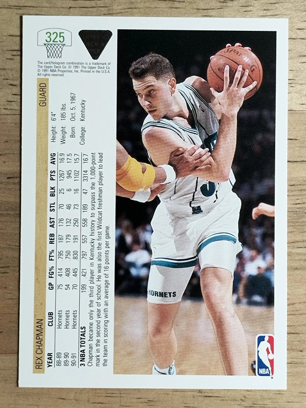 1991-92 Upper Deck #325 Rex Chapman