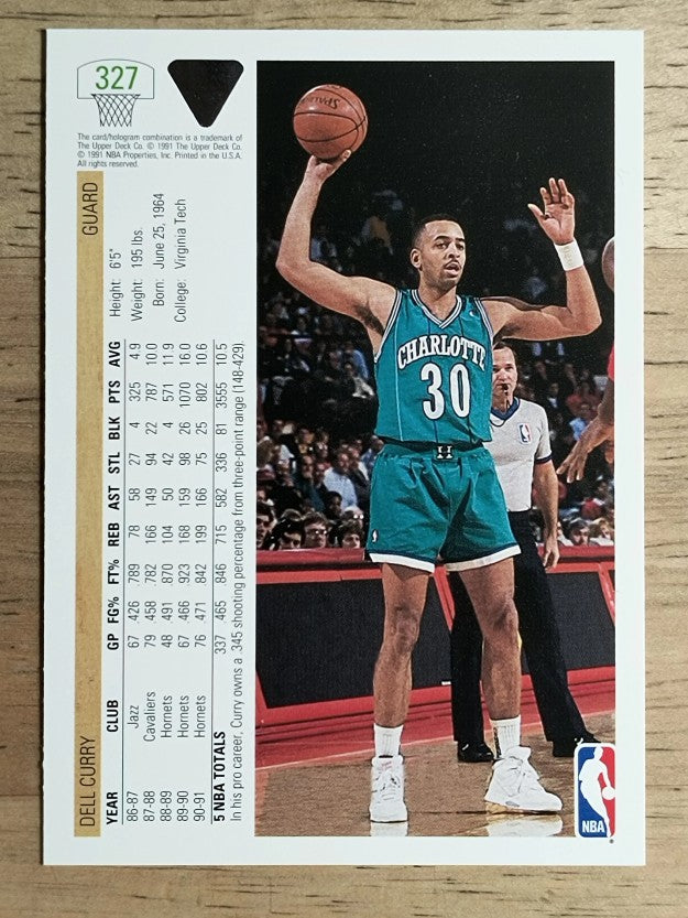 1991-92 Upper Deck #327 Dell Curry
