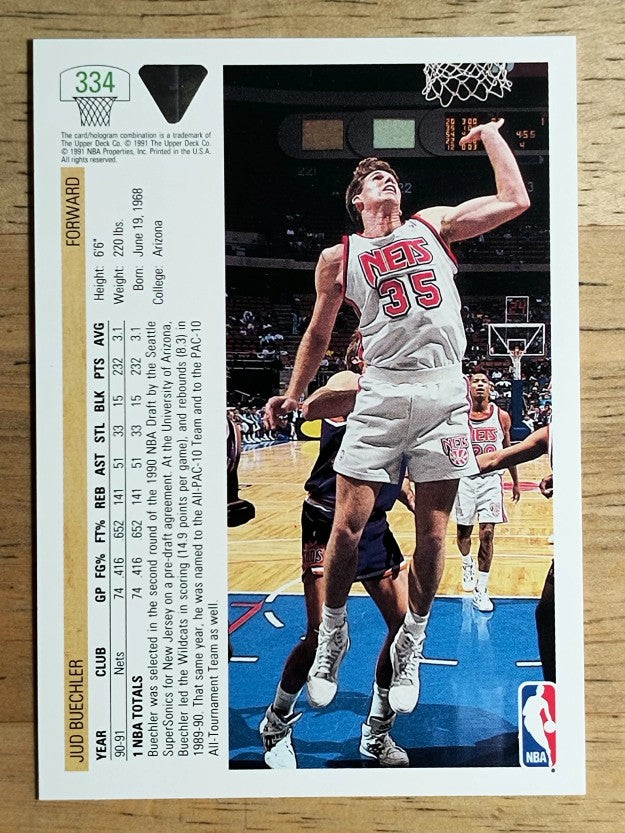 1991-92 Upper Deck #334 Jud Buechler