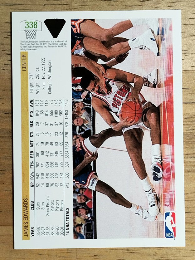1991-92 Upper Deck #338 James Edwards