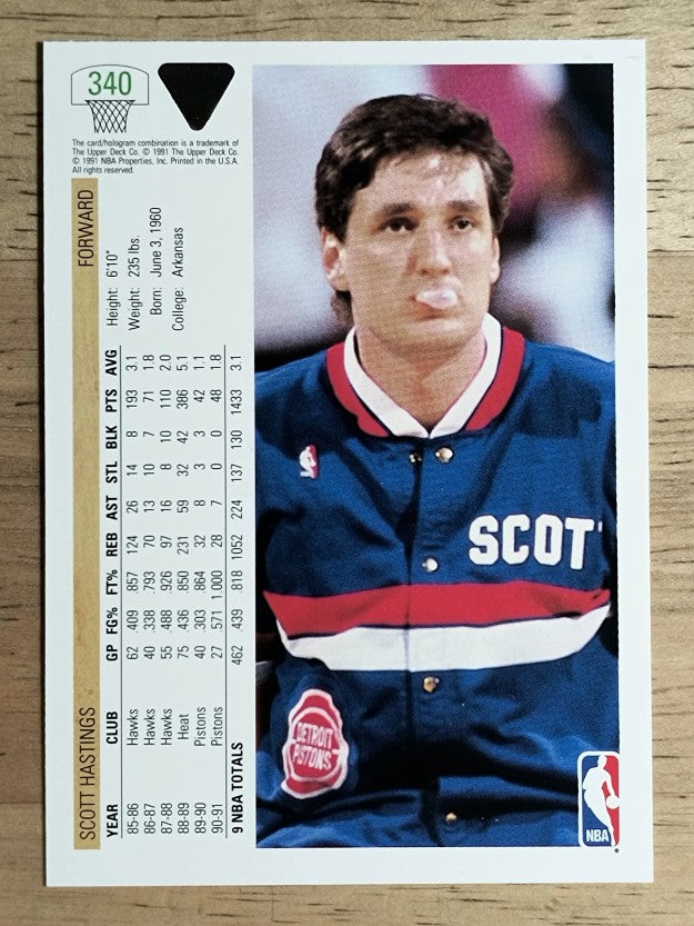 1991-92 Upper Deck #340 Scott Hastings