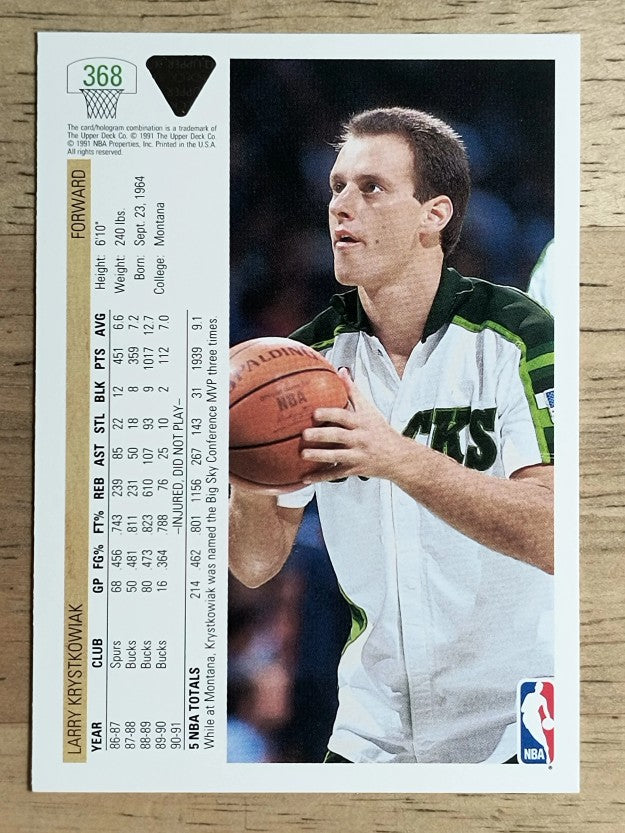 1991-92 Upper Deck #368 Larry Krystkowiak