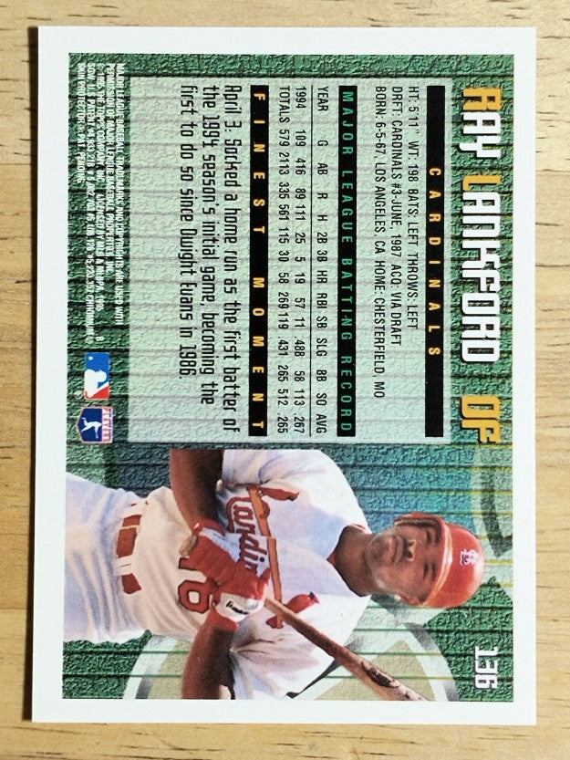 1995 Finest #136 Ray Lankford