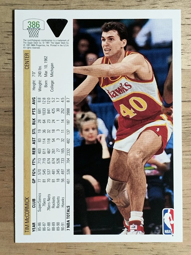 1991-92 Upper Deck #386 Tim McCormick
