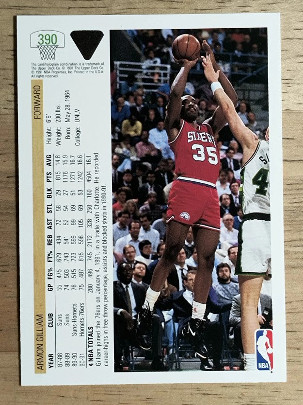1991-92 Upper Deck #390 Armon Gilliam