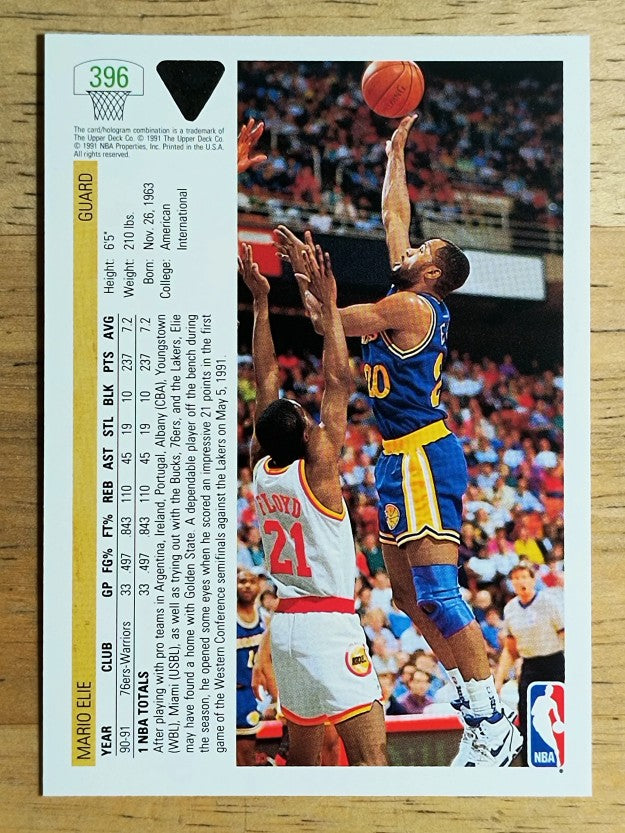 1991-92 Upper Deck #396 Mario Elie RC
