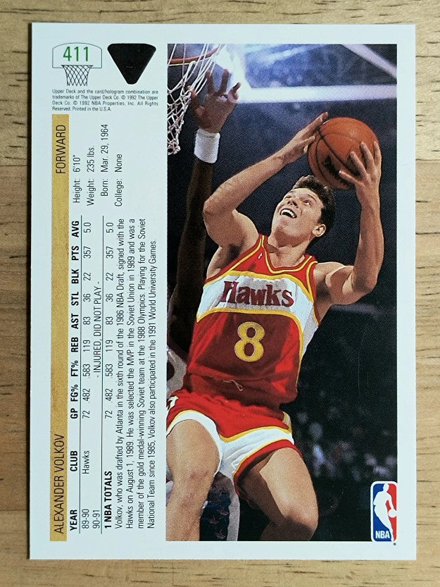 1991-92 Upper Deck #411 Alexander Volkov