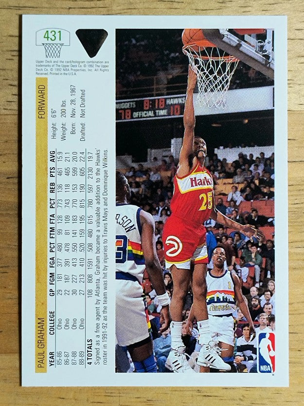 1991-92 Upper Deck #431 Paul Graham RC