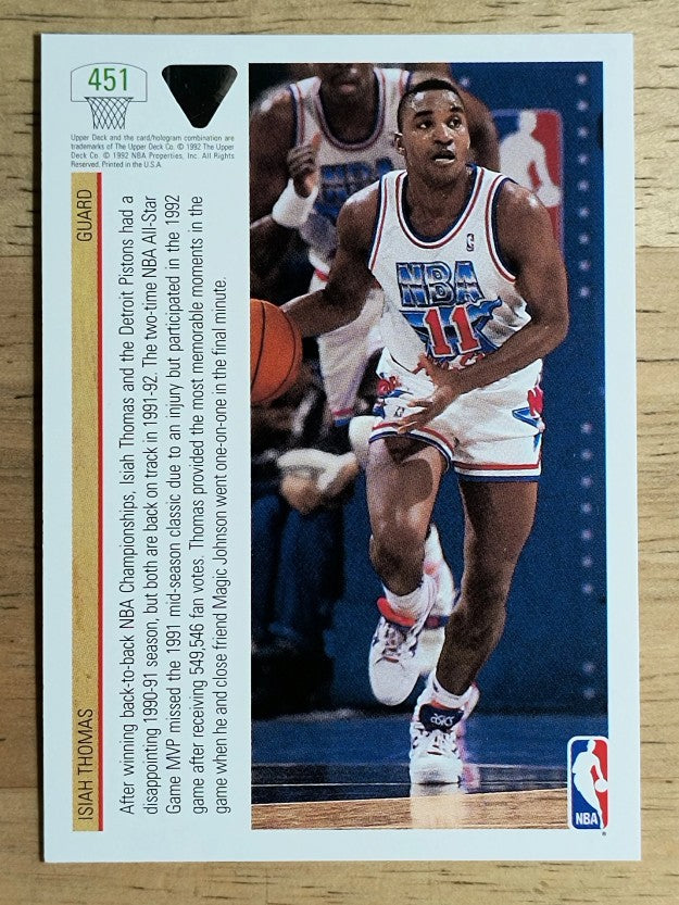 1991-92 Upper Deck #451 Isiah Thomas AS/Magic Johnson