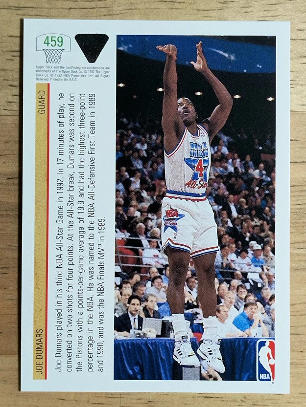 1991-92 Upper Deck #459 Joe Dumars AS