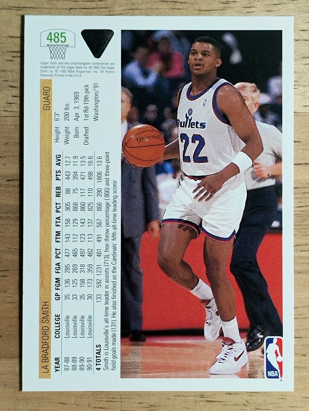 1991-92 Upper Deck #485 LaBradford Smith RC