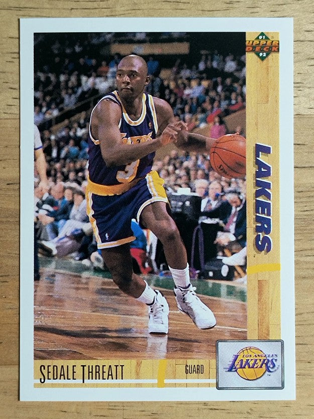 1991-92 Upper Deck #492 Sedale Threatt