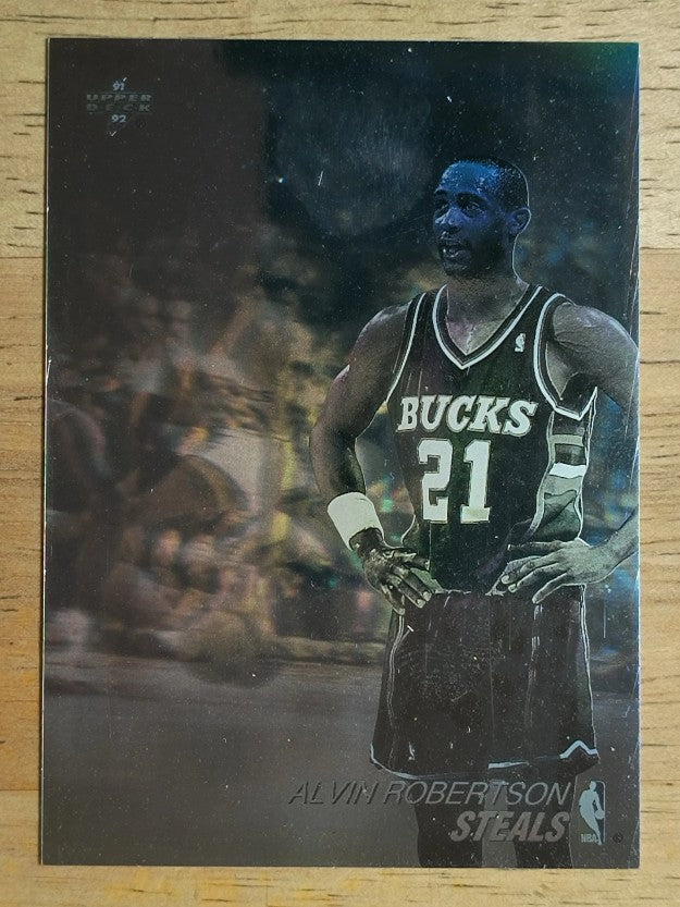 1991-92 Upper Deck Award Winner Holograms #AW2 Alvin Robertson/Steals Leader
