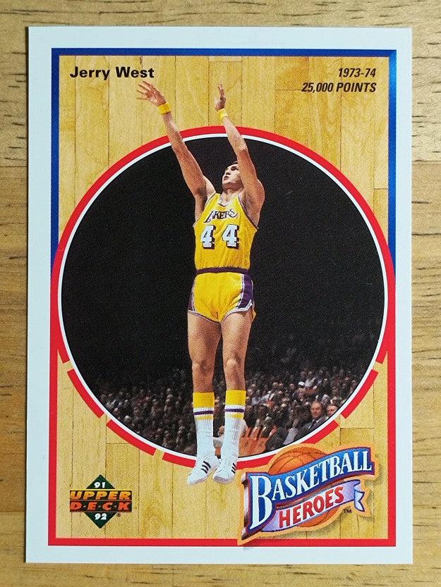 1991-92 Upper Deck Jerry West Heroes #6 Jerry West/1973-74 25,000 Points