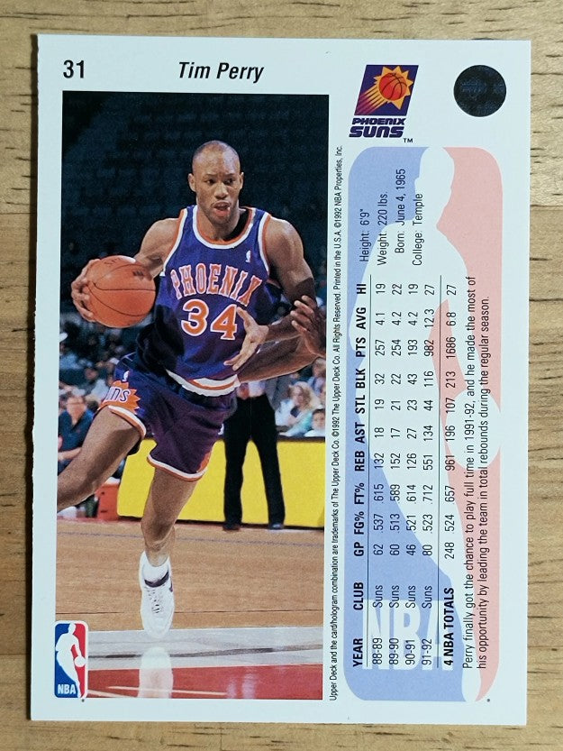 1992-93 Upper Deck #31 Tim Perry