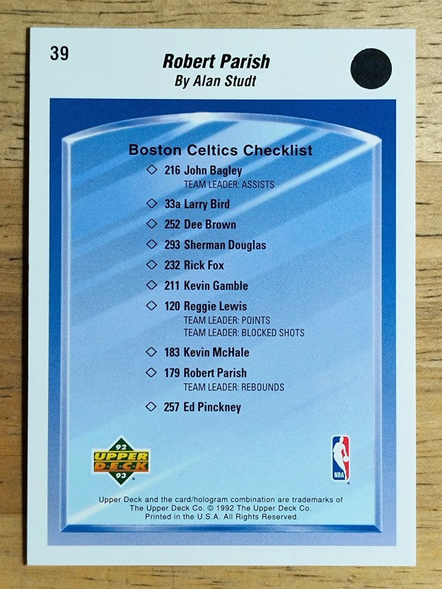 1992-93 Upper Deck #39 Robert Parish TC