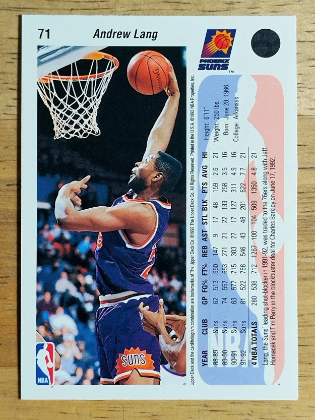 1992-93 Upper Deck #71 Andrew Lang