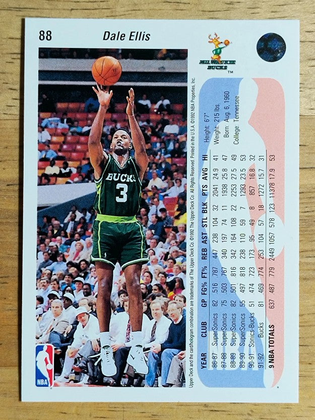 1992-93 Upper Deck #88 Dale Ellis
