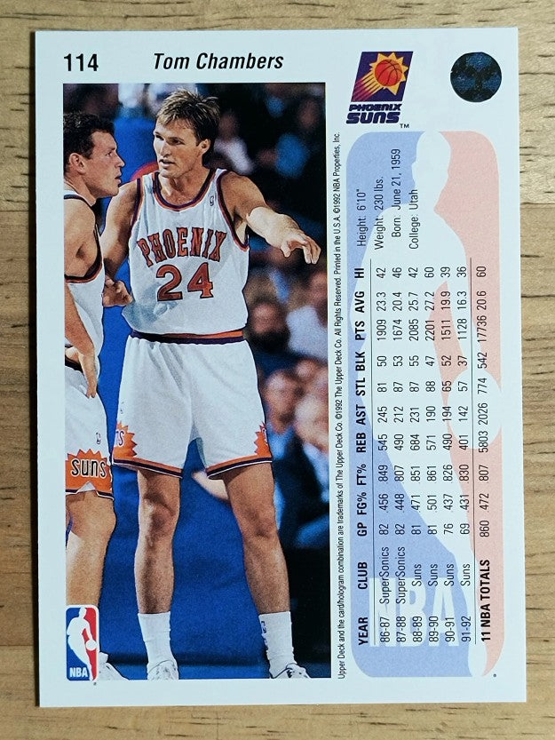1992-93 Upper Deck #114 Tom Chambers