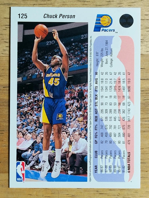 1992-93 Upper Deck #125 Chuck Person