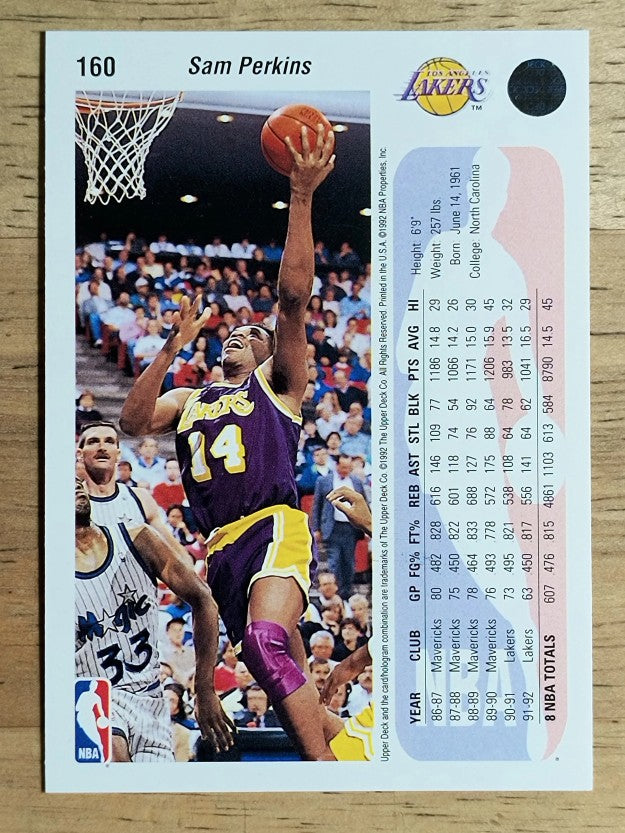 1992-93 Upper Deck #160 Sam Perkins