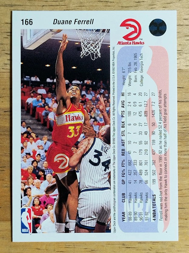 1992-93 Upper Deck #166 Duane Ferrell