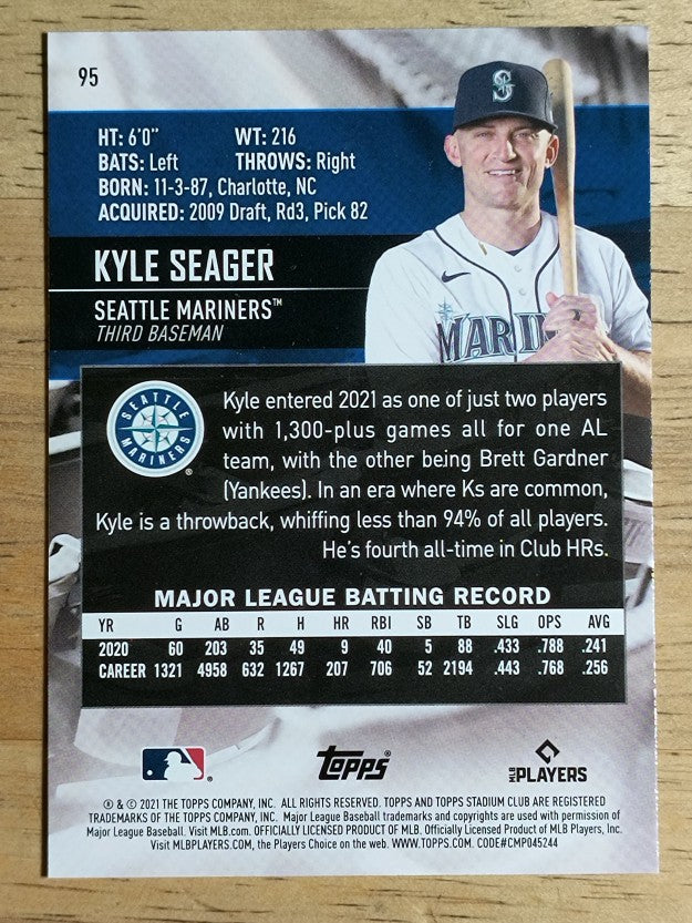 2021 Stadium Club #95 Kyle Seager