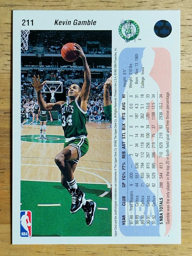 1992-93 Upper Deck #211 Kevin Gamble