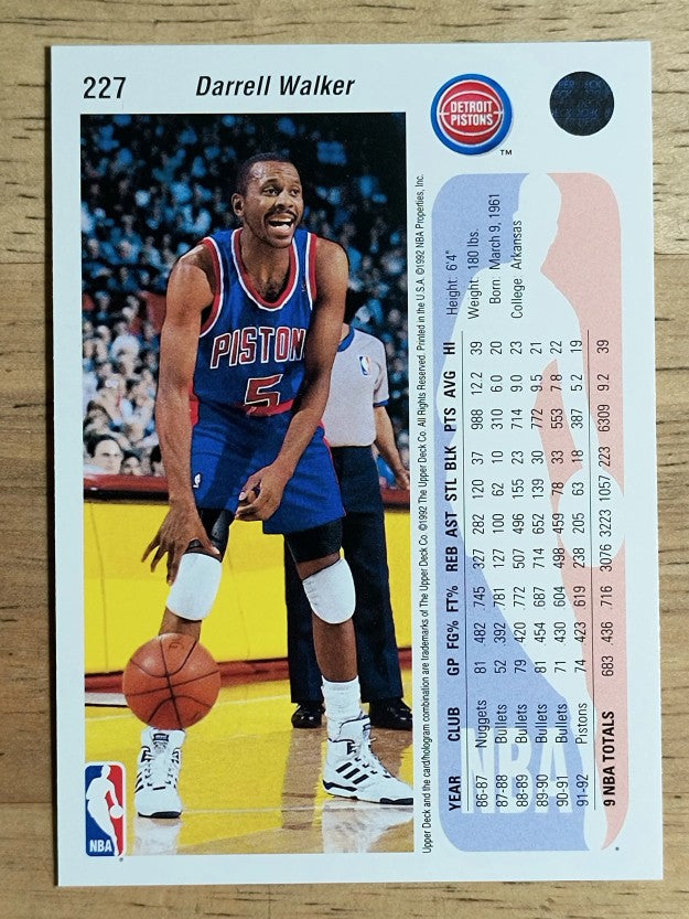 1992-93 Upper Deck #227 Darrell Walker