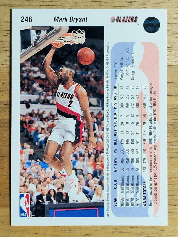 1992-93 Upper Deck #246 Mark Bryant