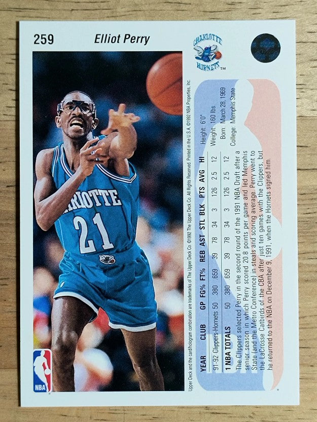 1992-93 Upper Deck #259 Elliot Perry