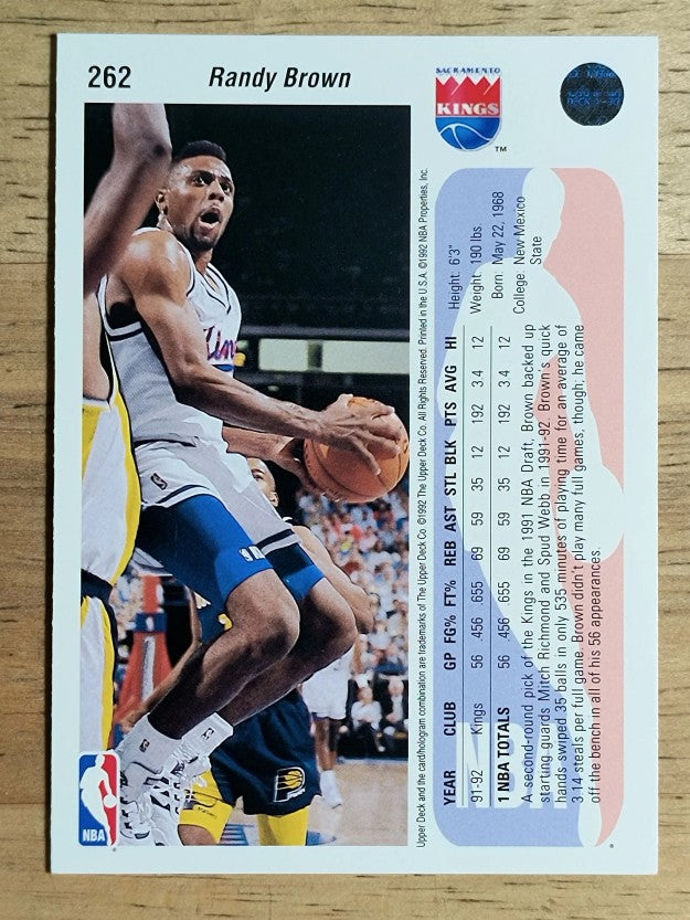 1992-93 Upper Deck #262 Randy Brown