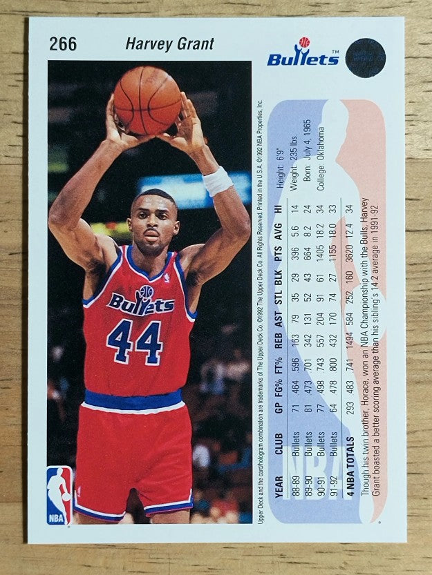 1992-93 Upper Deck #266 Harvey Grant