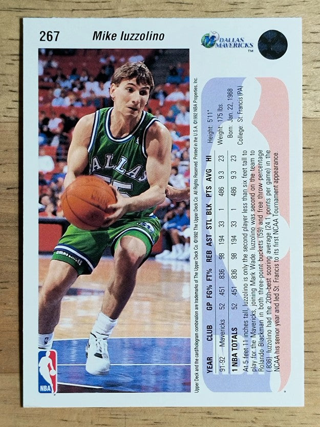 1992-93 Upper Deck #267 Mike Iuzzolino