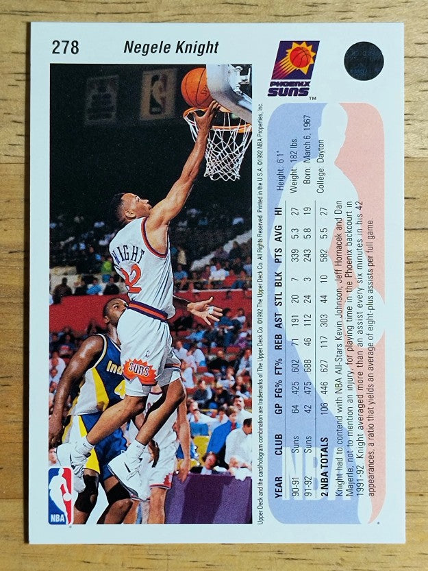 1992-93 Upper Deck #278 Negele Knight